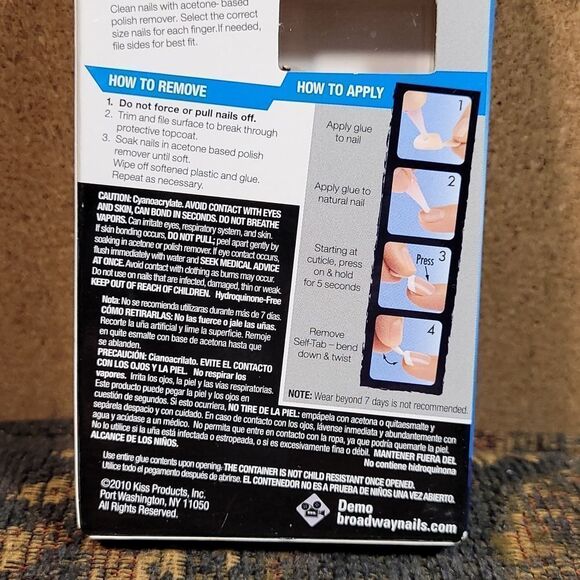 Fashion Diva Short Length Glue-On Nails - NIP - Picture 5 of 5